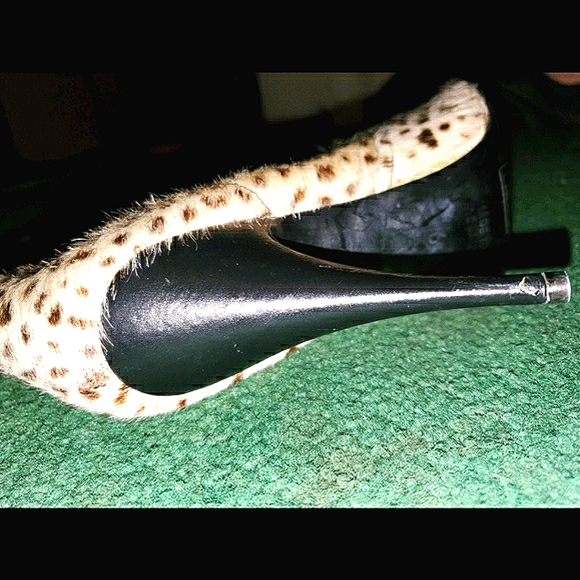 Vintage Leopard print on calf hair boots - Picture 6 of 7